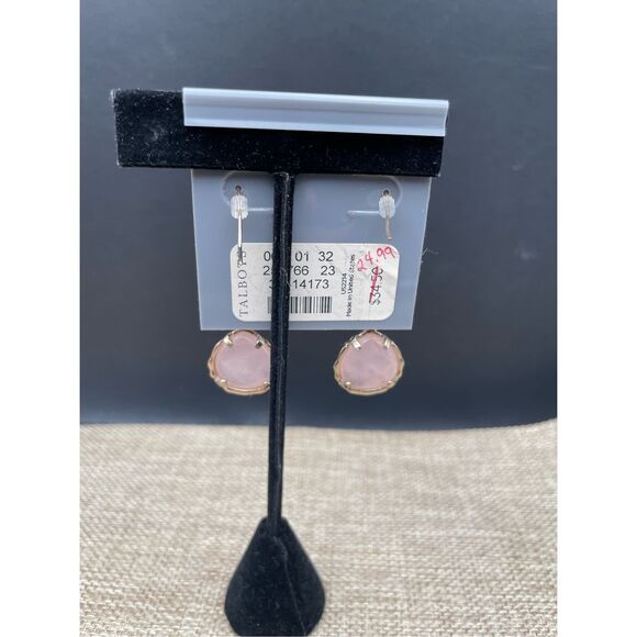 Elegant Pink Drop Earrings - Picture 2 of 6